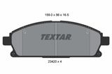 TEXTAR Комплект тормозных колодок, дисковый тормоз 2342004
