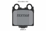 TEXTAR Комплект тормозных колодок, дисковый тормоз 2342901