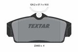TEXTAR Комплект тормозных колодок, дисковый тормоз 2346302
