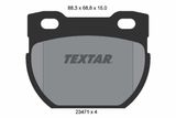 TEXTAR Комплект тормозных колодок, дисковый тормоз 2347101