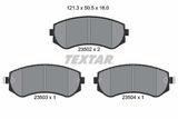 TEXTAR Комплект тормозных колодок, дисковый тормоз 2350201