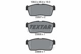 TEXTAR Комплект тормозных колодок, дисковый тормоз 2350701