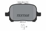 TEXTAR stabdžių trinkelių rinkinys, diskinis stabdys 2351302