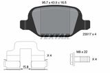 TEXTAR Комплект тормозных колодок, дисковый тормоз 2351703