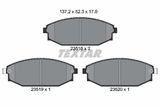 TEXTAR Комплект тормозных колодок, дисковый тормоз 2351801