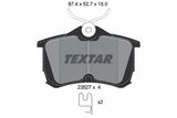 TEXTAR Комплект тормозных колодок, дисковый тормоз 2352701