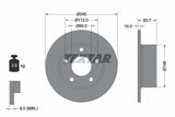 TEXTAR Комплект тормозов, дисковый тормозной механизм 2355402-0575-00