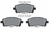 TEXTAR Комплект тормозных колодок, дисковый тормоз 2355802
