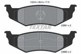 TEXTAR Комплект тормозных колодок, дисковый тормоз 2356102