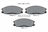 TEXTAR Комплект тормозных колодок, дисковый тормоз 2356901