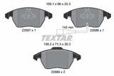 TEXTAR Pidurikomplekt,ketaspidur 2358701-1208-00
