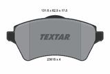 TEXTAR Комплект тормозных колодок, дисковый тормоз 2361501
