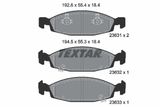 TEXTAR Комплект тормозных колодок, дисковый тормоз 2363101