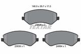 TEXTAR Комплект тормозных колодок, дисковый тормоз 2363801