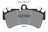 TEXTAR Комплект тормозных колодок, дисковый тормоз 2369302