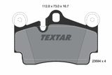 TEXTAR Комплект тормозных колодок, дисковый тормоз 2369402