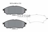 TEXTAR Комплект тормозных колодок, дисковый тормоз 2369803