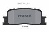 TEXTAR Комплект тормозных колодок, дисковый тормоз 2370201