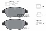 TEXTAR Bromssats, skivbroms 2370901-1458-00