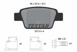 TEXTAR Комплект тормозных колодок, дисковый тормоз 2371401