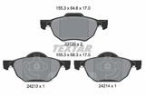 TEXTAR Комплект тормозных колодок, дисковый тормоз 2372001