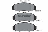 TEXTAR Комплект тормозных колодок, дисковый тормоз 2372901