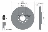 TEXTAR Комплект тормозов, дисковый тормозной механизм 2373807-1187-03