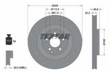 TEXTAR Комплект тормозов, дисковый тормозной механизм 2374502-1237-00