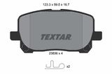 TEXTAR Комплект тормозных колодок, дисковый тормоз 2383601