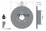 TEXTAR Комплект тормозов, дисковый тормозной механизм 2387101-1440-00