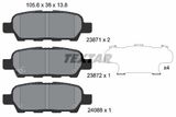 TEXTAR Комплект тормозов, дисковый тормозной механизм 2387101-2343-00