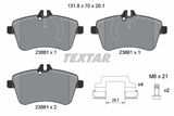 TEXTAR Комплект тормозов, дисковый тормозной механизм 2388101-1320-00