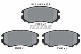 TEXTAR Комплект тормозных колодок, дисковый тормоз 2389101