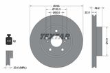 TEXTAR Комплект тормозов, дисковый тормозной механизм 2390401-1795-00