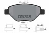 TEXTAR Bromsbeläggssats, skivbroms 2393401