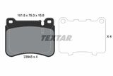 TEXTAR Комплект тормозов, дисковый тормозной механизм 2394501-1198-00