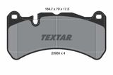 TEXTAR Комплект тормозных колодок, дисковый тормоз 2395501
