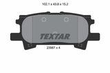 TEXTAR Комплект тормозных колодок, дисковый тормоз 2396701