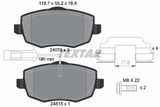TEXTAR Комплект тормозных колодок, дисковый тормоз 2407304