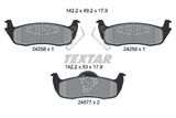 TEXTAR Комплект тормозных колодок, дисковый тормоз 2425801