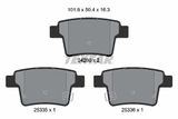 TEXTAR Комплект тормозных колодок, дисковый тормоз 2426001
