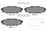 TEXTAR Комплект тормозных колодок, дисковый тормоз 2427101