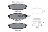 TEXTAR Комплект тормозных колодок, дисковый тормоз 2427201