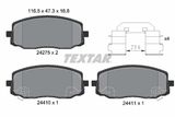 TEXTAR Комплект тормозных колодок, дисковый тормоз 2427501