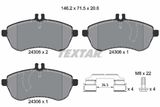 TEXTAR Комплект тормозов, дисковый тормозной механизм 2430601-1650-00