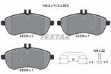TEXTAR Комплект тормозов, дисковый тормозной механизм 2430602-1632-00