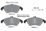 TEXTAR Комплект тормозов, дисковый тормозной механизм 2431001-1650-00