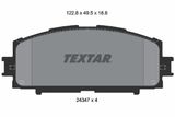 TEXTAR Комплект тормозных колодок, дисковый тормоз 2434701