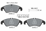TEXTAR Комплект тормозных колодок, дисковый тормоз 2440901