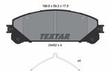 TEXTAR Комплект тормозных колодок, дисковый тормоз 2445201